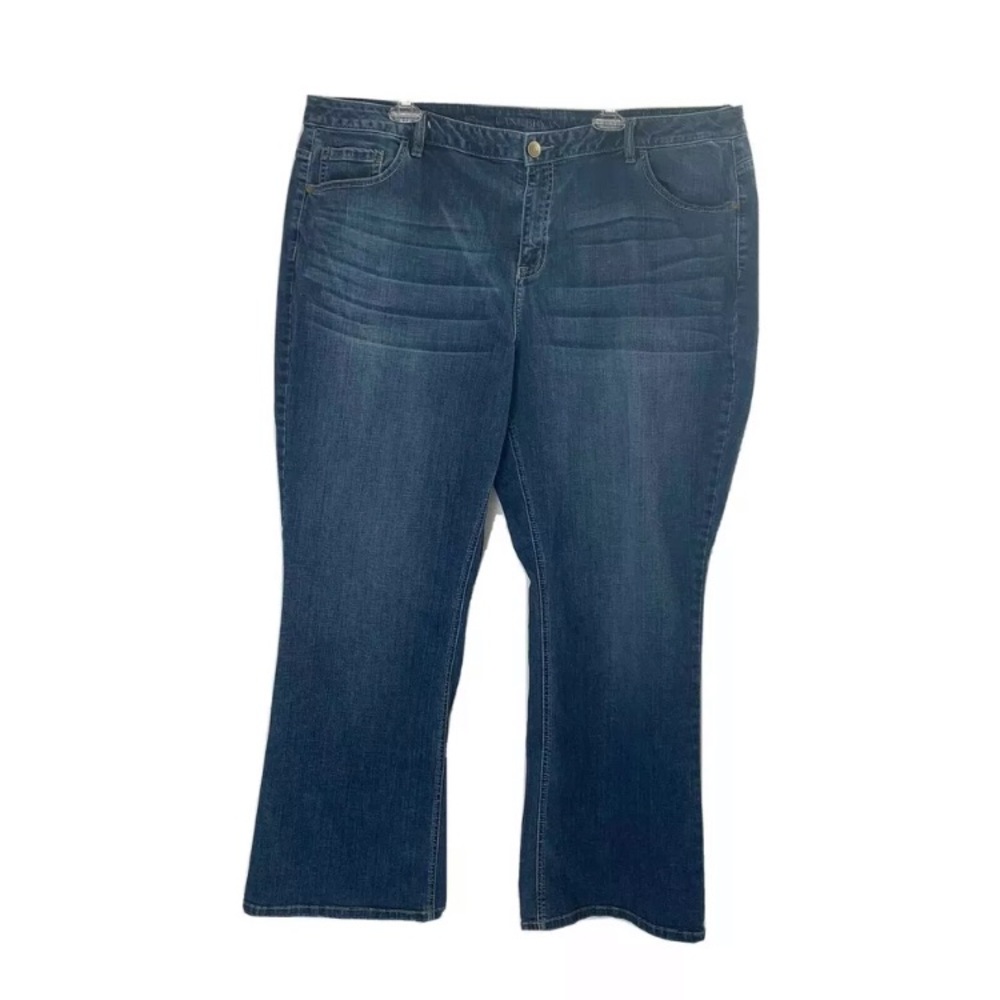 Lane Bryant dark wash Mid Rise Bootcut Jeans 26R